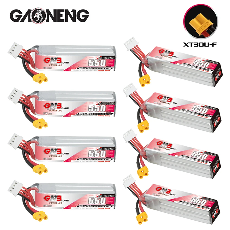 GNB HV 11.4V 550mAh 100C/200C  - Fpv Drone Battery 评论和价格