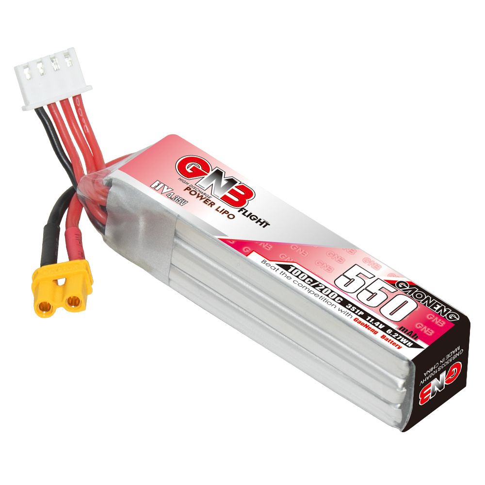 GNB HV 11.4V 550mAh 100C/200C  - Fpv Drone Battery 评论和价格