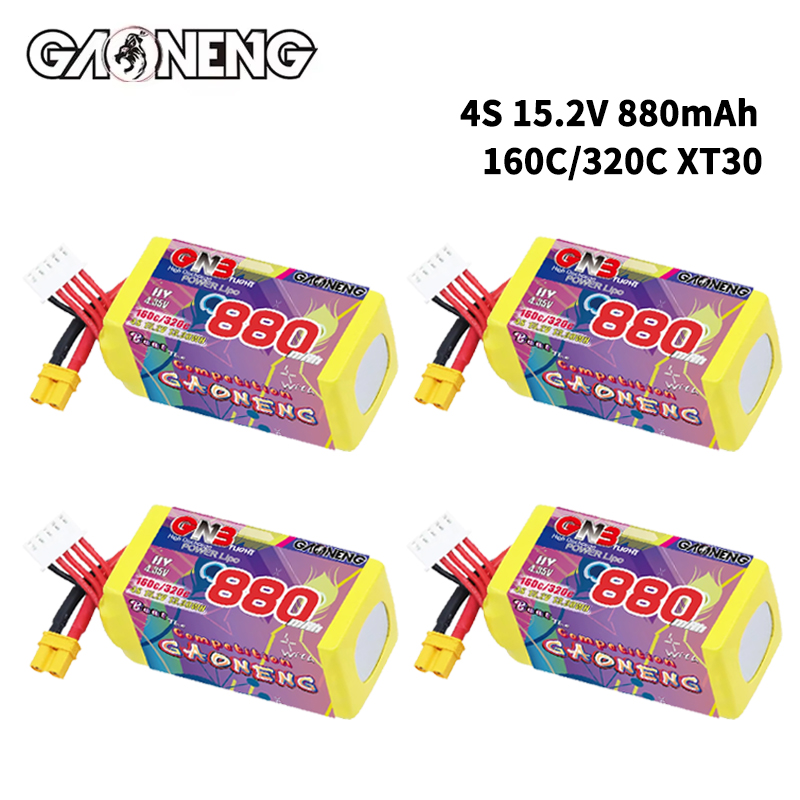 GNB 4S 880mAh 15.2V 160C/320C  - Fpv Drone Battery 评论和价格
