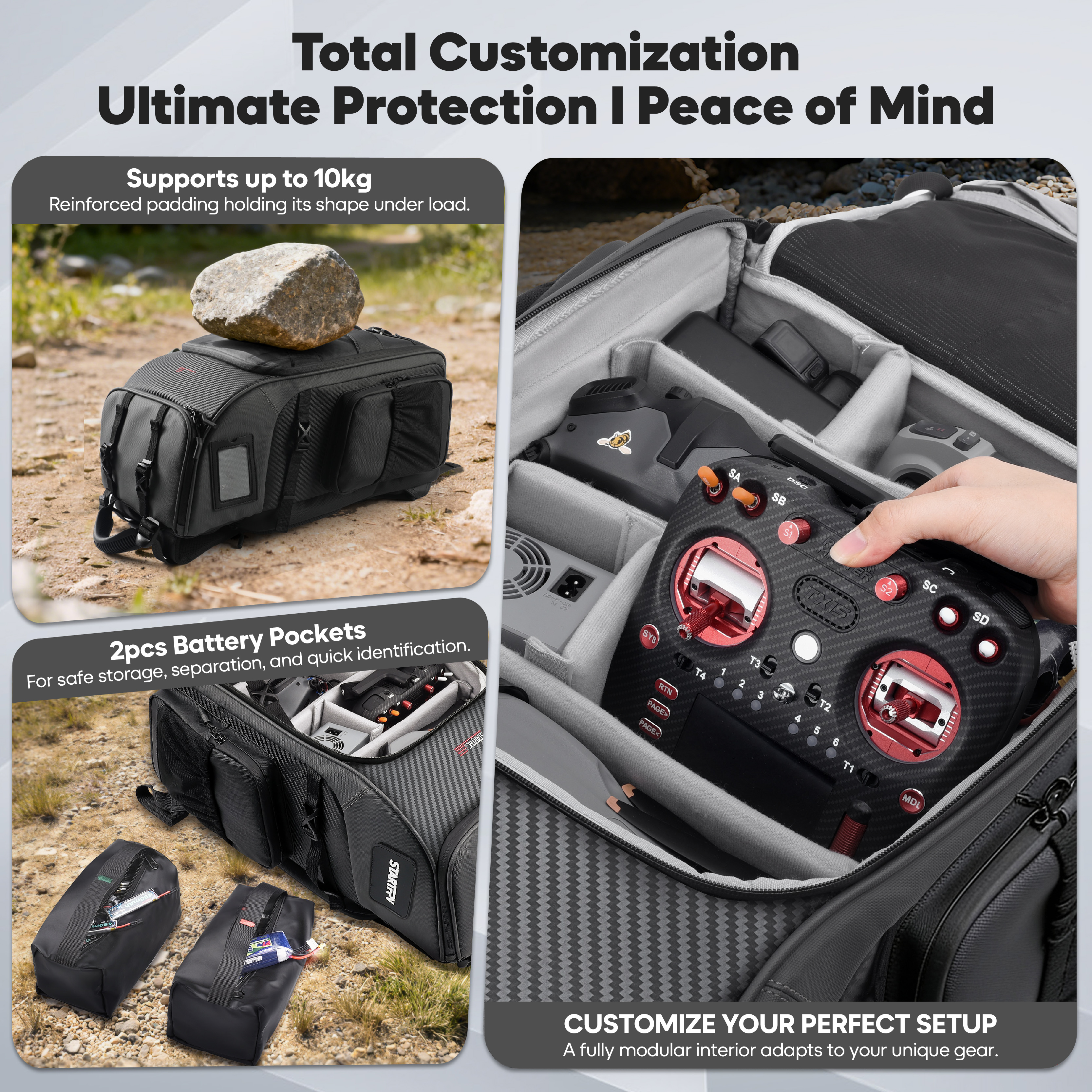 FPV Drone Backpack 40L Profess - Fpv Drone Bag 评论和价格