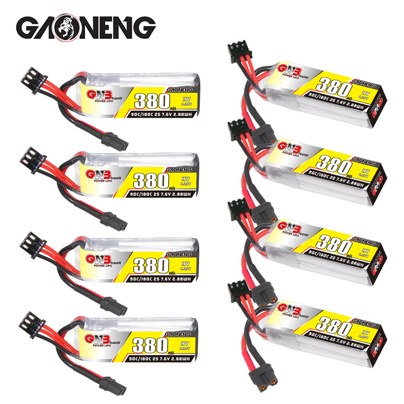 GNB 2S 7.6V 380mAh 90C/180C Li - Fpv Drone Battery 评论和价格