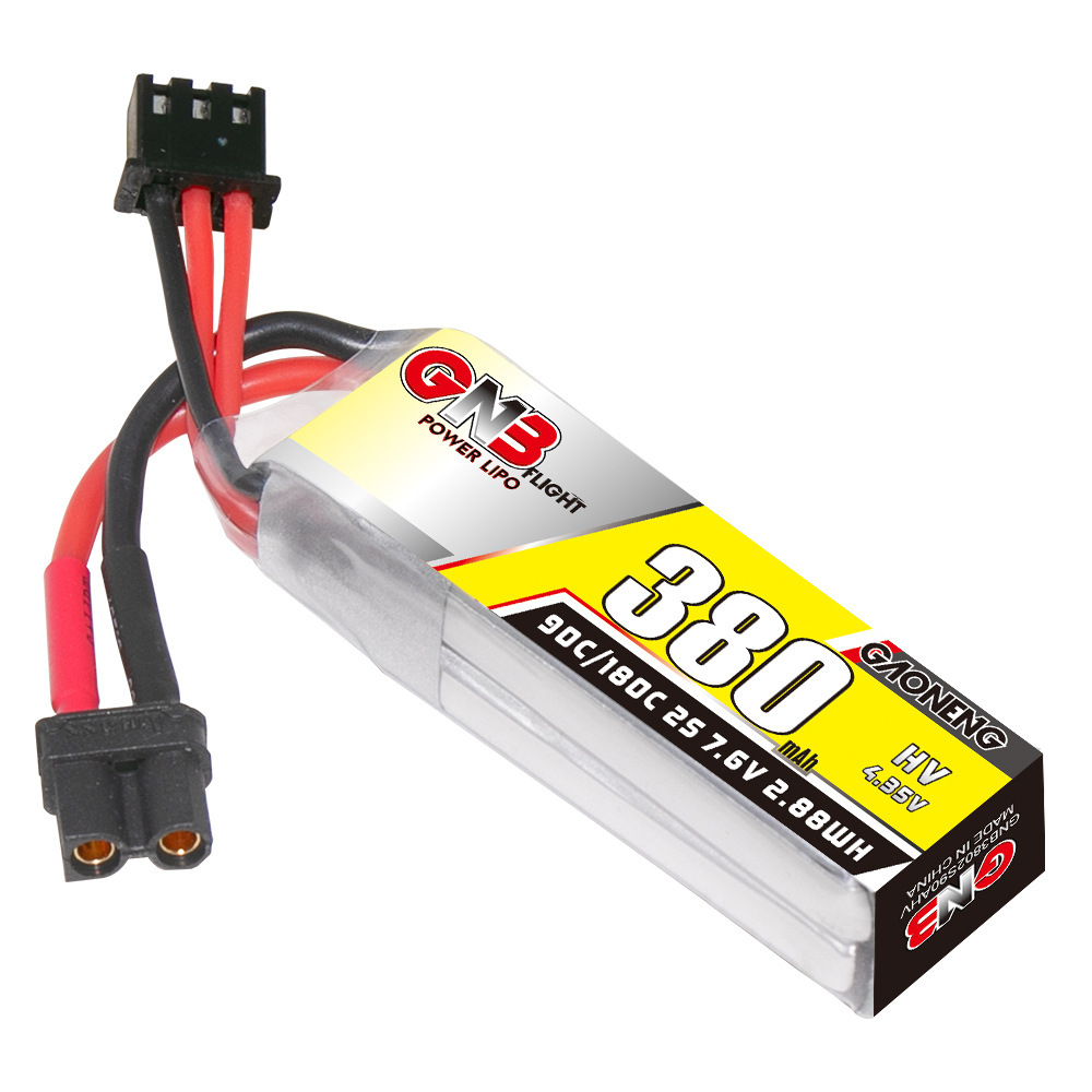 GNB 2S 7.6V 380mAh 90C/180C Li - Fpv Drone Battery 评论和价格