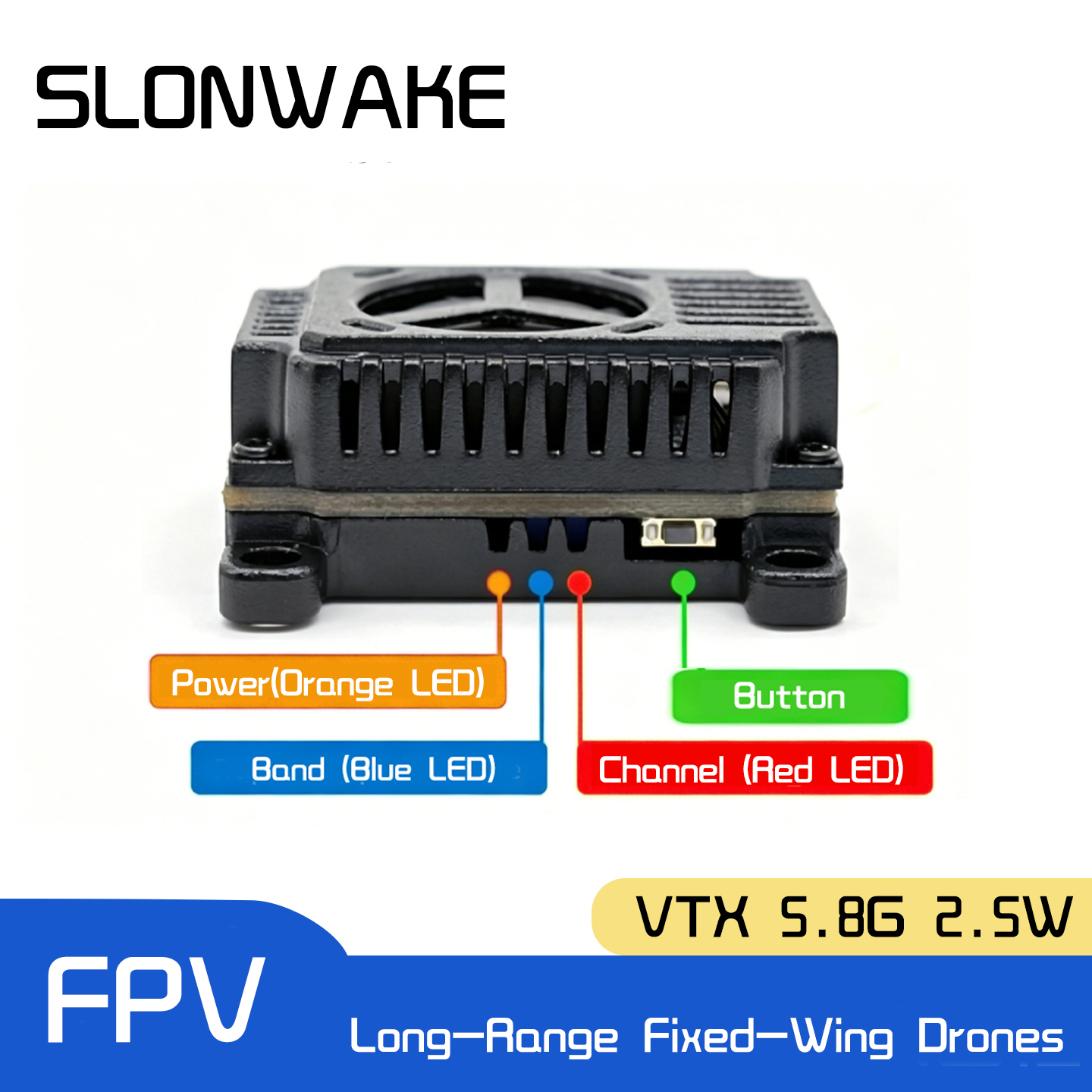 SLONWAKE 5.8G 48CH FPV Transmi - Fpv Drone Frame 评论和价格