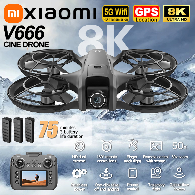 Xiaomi V666 Drone 8K Aerial HD - Fpv Drone Charger 评论和价格