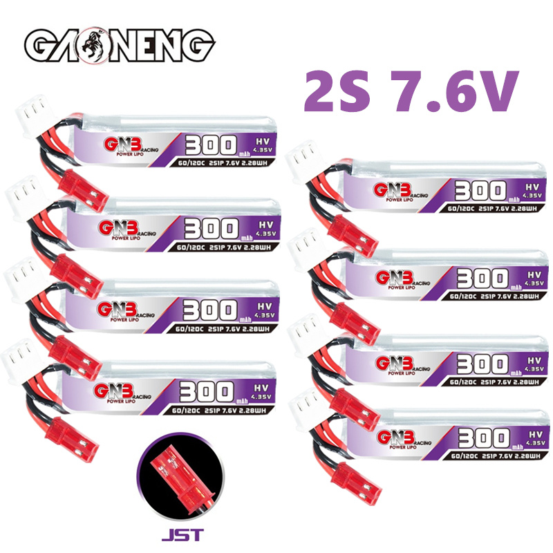 GAONENG GNB 2S 7.6V 300mAh 60C - Fpv Drone Battery 评论和价格