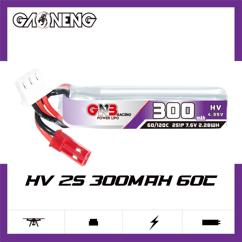 GAONENG GNB 2S 7.6V 300mAh 60C - Fpv Drone Battery 评论和价格