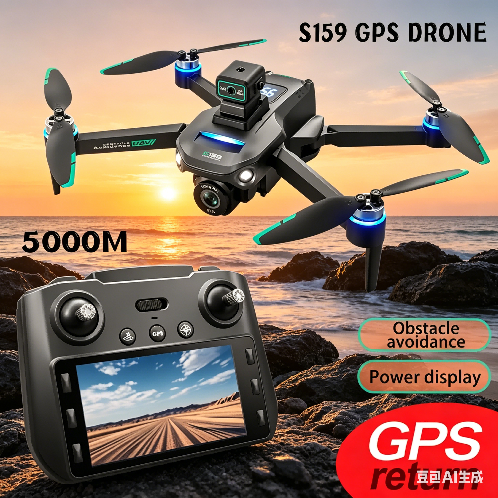 S159 GPS Drone 4K Profesional  - Fpv Drone Charger 评论和价格